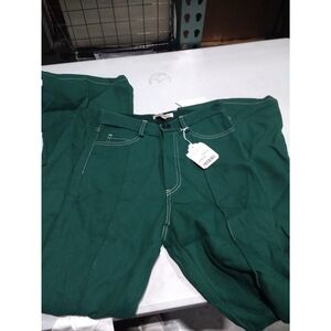 Meryll Rogge-Double Face Twill Flared Pants- Forest-34,